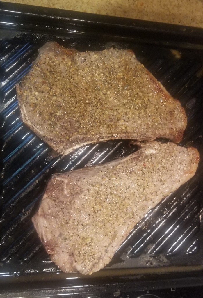 Grilling a steak in the Sharp SuperSteam Oven. Steamed Steak. 